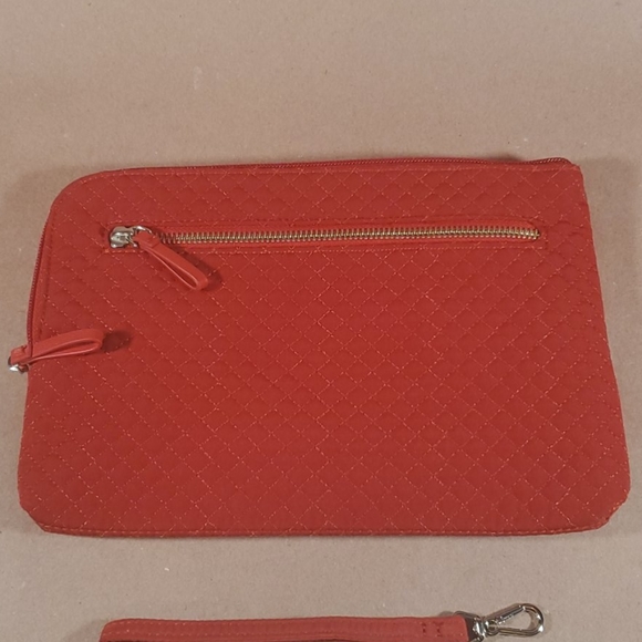 Vera Bradley Cardinal Red Iconic RFID Wristlet - Picture 3 of 8